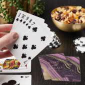 抽象芸術結婚AgateのMauve ID827 トランプ (インサイチュ)