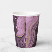 抽象芸術結婚AgateのMauve ID827 紙コップ (右)