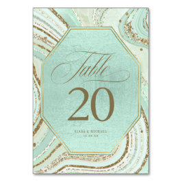 抽象芸術結婚AgateのMint ID827テーブル番号 テーブルナンバー