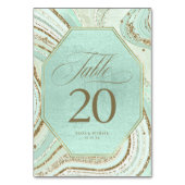 抽象芸術結婚AgateのMint ID827テーブル番号 テーブルナンバー (裏面)