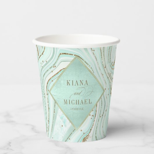 抽象芸術結婚AgateのMint ID827 紙コップ (正面)