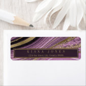 抽象芸術結婚AgateのV1 Mauve ID827 ラベル (インサイチュ)