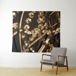 抽象芸術結晶シャンデリア タペストリー