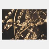 抽象芸術結晶シャンデリア ラッピングペーパーシート (正面3)