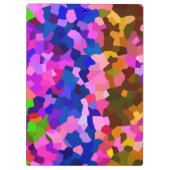 抽象芸術結晶モザイクパターン クリップボード (裏面)