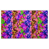 抽象芸術結晶鮮やかモザイク模様 ファブリック (ファットクウォーター)
