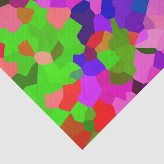 抽象芸術結晶鮮やかモザイク模様 薄葉紙 (詳細)