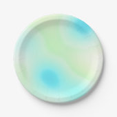 抽象芸術絞り染めスタイル ペーパープレート (正面)