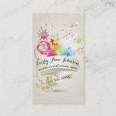 抽象芸術絵を描と幾何デザイン 名刺 (正面)