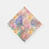 抽象芸術絵を描と花 スタンダードランチョンナプキン (角)