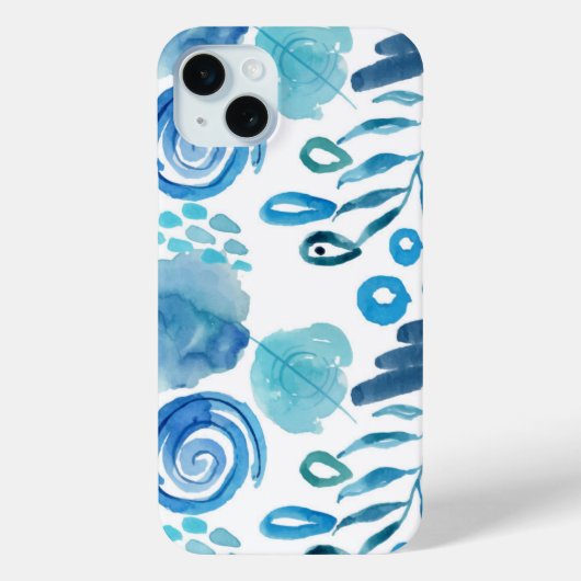 抽象芸術絵を描のかわいい水彩模様 Case-Mate iPhoneケース (裏面)