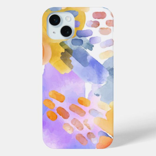 抽象芸術絵を描のかわいい水彩模様 Case-Mate iPhoneケース (裏面)