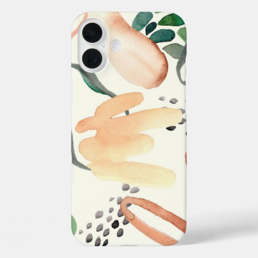 抽象芸術絵を描のかわいい鮮やかな水彩模様 Case-Mate iPhoneケース (裏面)
