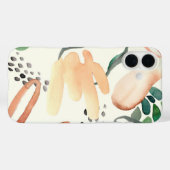 抽象芸術絵を描のかわいい鮮やかな水彩模様 Case-Mate iPhoneケース (裏面 (横))