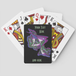 抽象芸術絵を描のオン トランプ