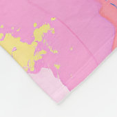 抽象芸術絵を描のスパッタ/滴、メッセージ フリースブランケット (角)