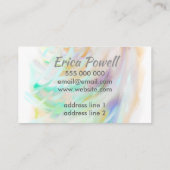 抽象芸術絵を描のデザイン名刺カスタム 名刺 (裏面)