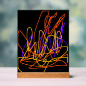 抽象芸術絵を描のネオンオリジナルアート アクリルサイン (ニュートラル)