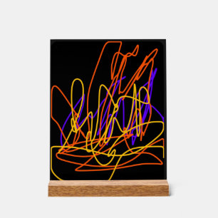 抽象芸術絵を描のネオンオリジナルアート アクリルサイン