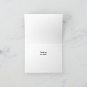 抽象芸術絵を描のブルー、タン、イエロー サンキューカード (内部)