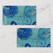 抽象芸術絵を描のヴィンテージブックページ 名刺 (正面/裏面)