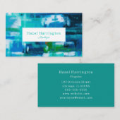 抽象芸術絵を描の名刺のカスタマイズ可能なブルース 名刺 (正面/裏面)