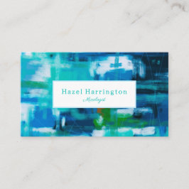 抽象芸術絵を描の名刺のカスタマイズ可能なブルース 名刺