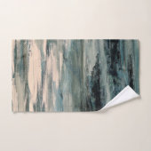 抽象芸術絵を描の沿岸防湯タオル一式 バスタオルセット (ハンドタオル)