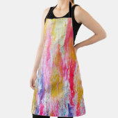 抽象芸術絵を描の流れ。モダンテクスチャ エプロン (インサイチュ)