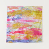 抽象芸術絵を描の流れ。モダンテクスチャ タペストリー (正面(横))