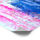 抽象芸術絵を描の流れ。モダン糸 ポスター (角)