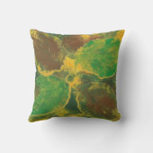 抽象芸術絵を描の秋の樺の木離れ装飾用クッション クッション (裏面)