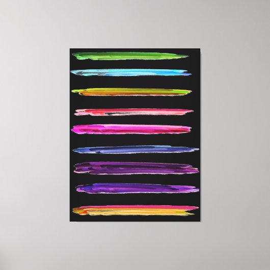 抽象芸術絵を描の絵を描ブラシ キャンバスプリント (正面)