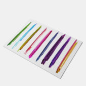 抽象芸術絵を描の絵を描ブラシ ドアマット (アングル)