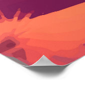 抽象芸術絵を描の風景 ポスター (角)