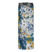 抽象芸術絵を描の飛び芸術的散 タンブラー (裏面)