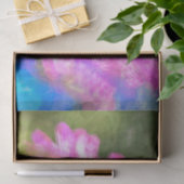 抽象芸術絵を描の鮮やかなピンク色の花 薄葉紙 (ギフト)