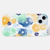 抽象芸術絵を描の鮮やかな水彩模様 Case-Mate iPhoneケース (裏面 (横))