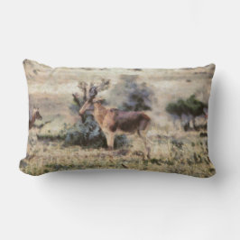 抽象芸術絵を描アンテロープ ランバークッション