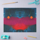 抽象芸術絵を描アートギフトティッシュペーパー 薄葉紙 (クラフト)