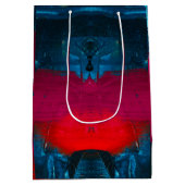 抽象芸術絵を描アート抱き枕 ミディアムペーパーバッグ (裏面)