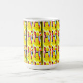 抽象芸術絵を描ア伝統的ート コーヒーマグカップ (中央)
