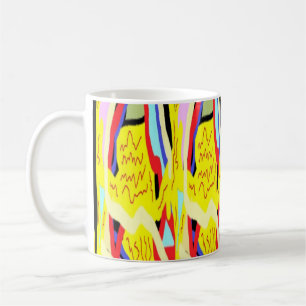 抽象芸術絵を描ア伝統的ート コーヒーマグカップ