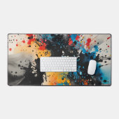 抽象芸術絵を描インク デスクマット (キーボード&マウス)