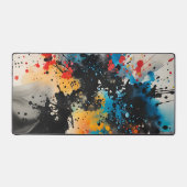 抽象芸術絵を描インク デスクマット (正面)