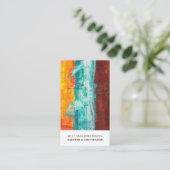 抽象芸術絵を描ウォール、ペインター&デコレータ 名刺 (スタンド正面)