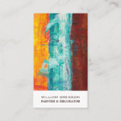 抽象芸術絵を描ウォール、ペインター&デコレータ 名刺 (正面)