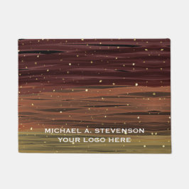 抽象芸術絵を描スカスタマイズロー ドアマット