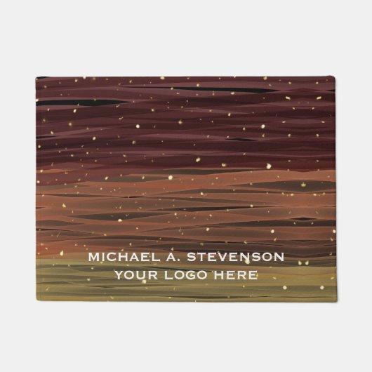 抽象芸術絵を描スカスタマイズロー ドアマット (正面)