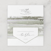 抽象芸術絵を描ストロ結婚ークのテーブルID886 プレイスカード (外部開封)